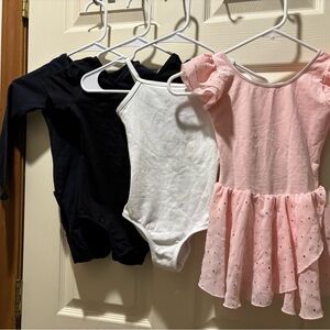 Ballet Dance Leotard Lot Bundle Kid Girl Size Medium 6x - 7